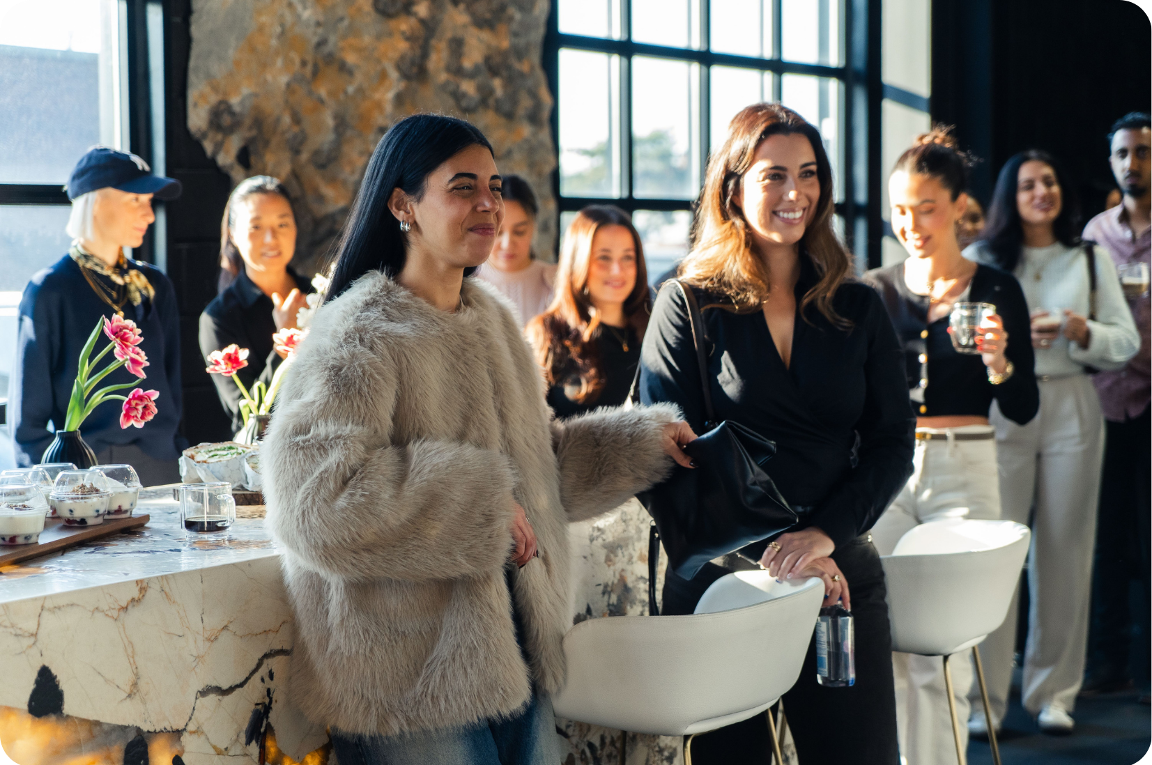 Design Talk members at a community gathering